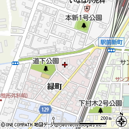 富山県魚津市緑町3-3周辺の地図