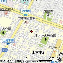 富山県魚津市上村木1丁目周辺の地図
