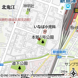 富山県魚津市本新町周辺の地図