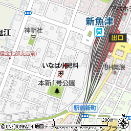 富山県魚津市本新町21周辺の地図