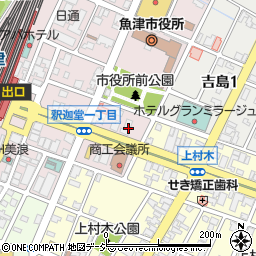 北陸銀行魚津駅前支店 ＡＴＭ周辺の地図