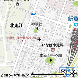 富山県魚津市本新町25周辺の地図