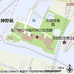 新川学びの森天神山交流館　桜ホール周辺の地図