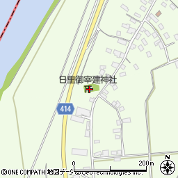 日里御宰建神社周辺の地図