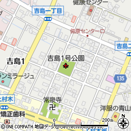 吉島１号公園周辺の地図