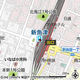 富山県魚津市周辺の地図
