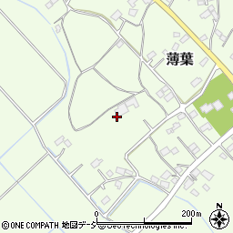 栃木県大田原市薄葉周辺の地図