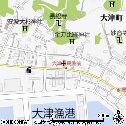北茨城市役所　大津町公民館周辺の地図