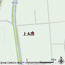 栃木県矢板市上太田周辺の地図
