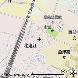 富山県魚津市北鬼江168-3周辺の地図