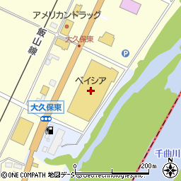 ベイシア飯山店周辺の地図