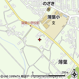 栃木県大田原市薄葉1302-4周辺の地図