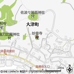 妙音寺周辺の地図