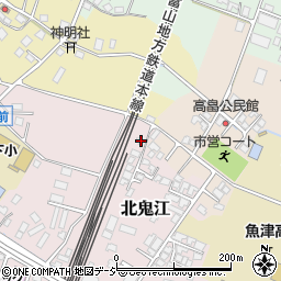 富山県魚津市北鬼江153周辺の地図