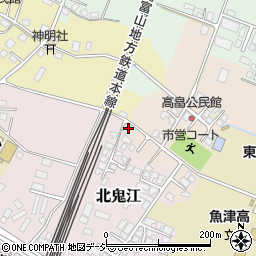 富山県魚津市北鬼江1667周辺の地図
