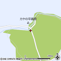 カヤの平高原キャンプ場周辺の地図