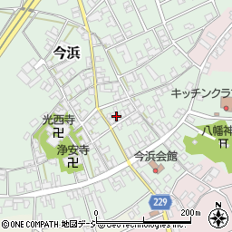 石川県羽咋郡宝達志水町今浜周辺の地図