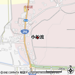 栃木県大田原市小船渡周辺の地図