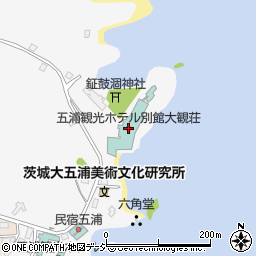 五浦観光ホテル別館大観荘周辺の地図