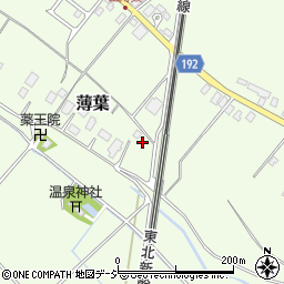 栃木県大田原市薄葉1229周辺の地図