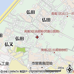 富山県魚津市青島645-10周辺の地図