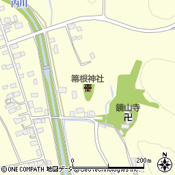 箒根神社周辺の地図