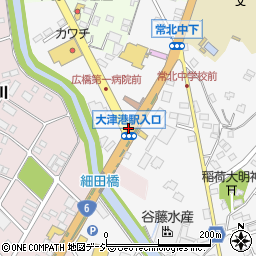 大津港駅入口周辺の地図