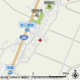 石川県羽咋郡宝達志水町宿チ268-1周辺の地図
