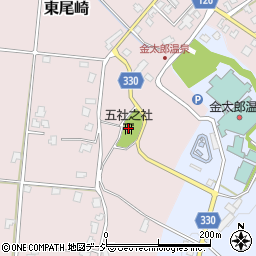 五社之社周辺の地図