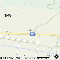 富山県黒部市朴谷132-1周辺の地図