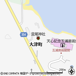 足尾神社周辺の地図