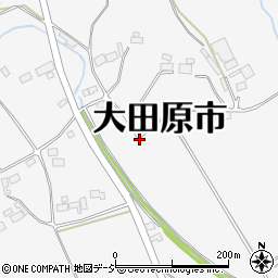 栃木県大田原市荻野目254周辺の地図