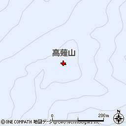 高薙山周辺の地図