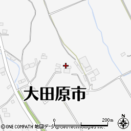 栃木県大田原市荻野目411-2周辺の地図