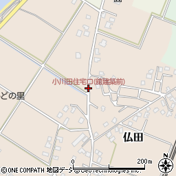 小川田住宅口(舘建築前)周辺の地図