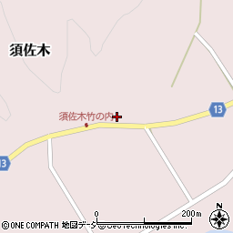栃木県大田原市須佐木267周辺の地図