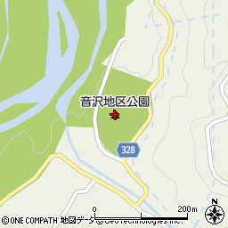 音沢地区公園周辺の地図