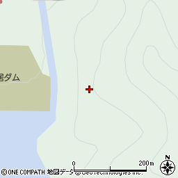 二居ダム周辺の地図