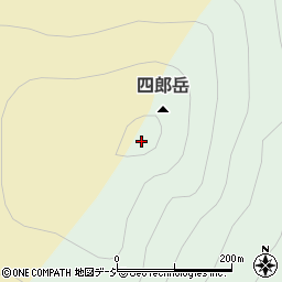 四郎岳周辺の地図