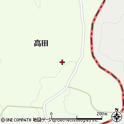 茨城県久慈郡大子町高田439周辺の地図