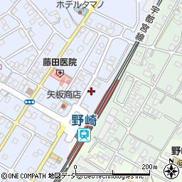 野崎駅西口駐車場周辺の地図