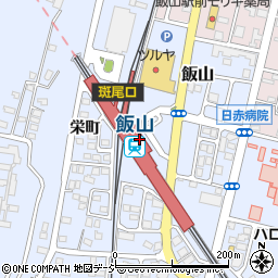 飯山駅観光案内所周辺の地図