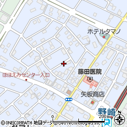 栃木県大田原市野崎周辺の地図