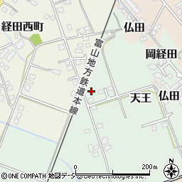 富山県魚津市天王周辺の地図