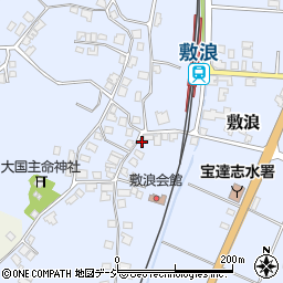 石川県羽咋郡宝達志水町敷浪チ128周辺の地図