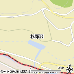 新潟県妙高市杉野沢周辺の地図