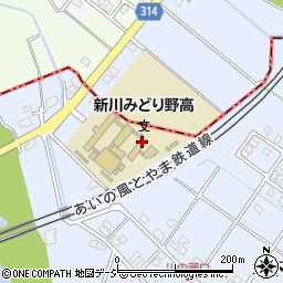 富山県立新川みどり野高等学校周辺の地図