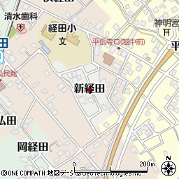 富山県魚津市新経田周辺の地図