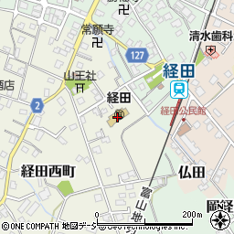 魚津市立　経田保育園周辺の地図