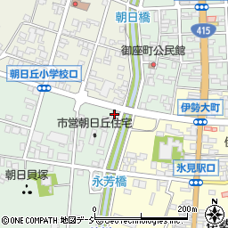 本町牛勝朝日丘店周辺の地図